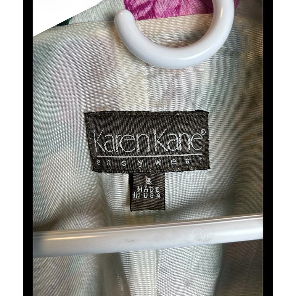 Vintage Karen Kane Floral Blazer 90s Size Small - Picture 3 of 5